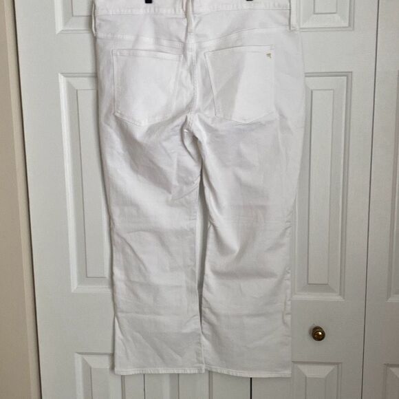 Madewell Kick Out Crop Jeans in‎ Pure White Size 33 NWT - Picture 8 of 13